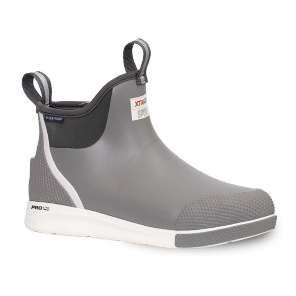 Xtratuf Mens Sport 6 Deck Boots Gray #9-Pr
