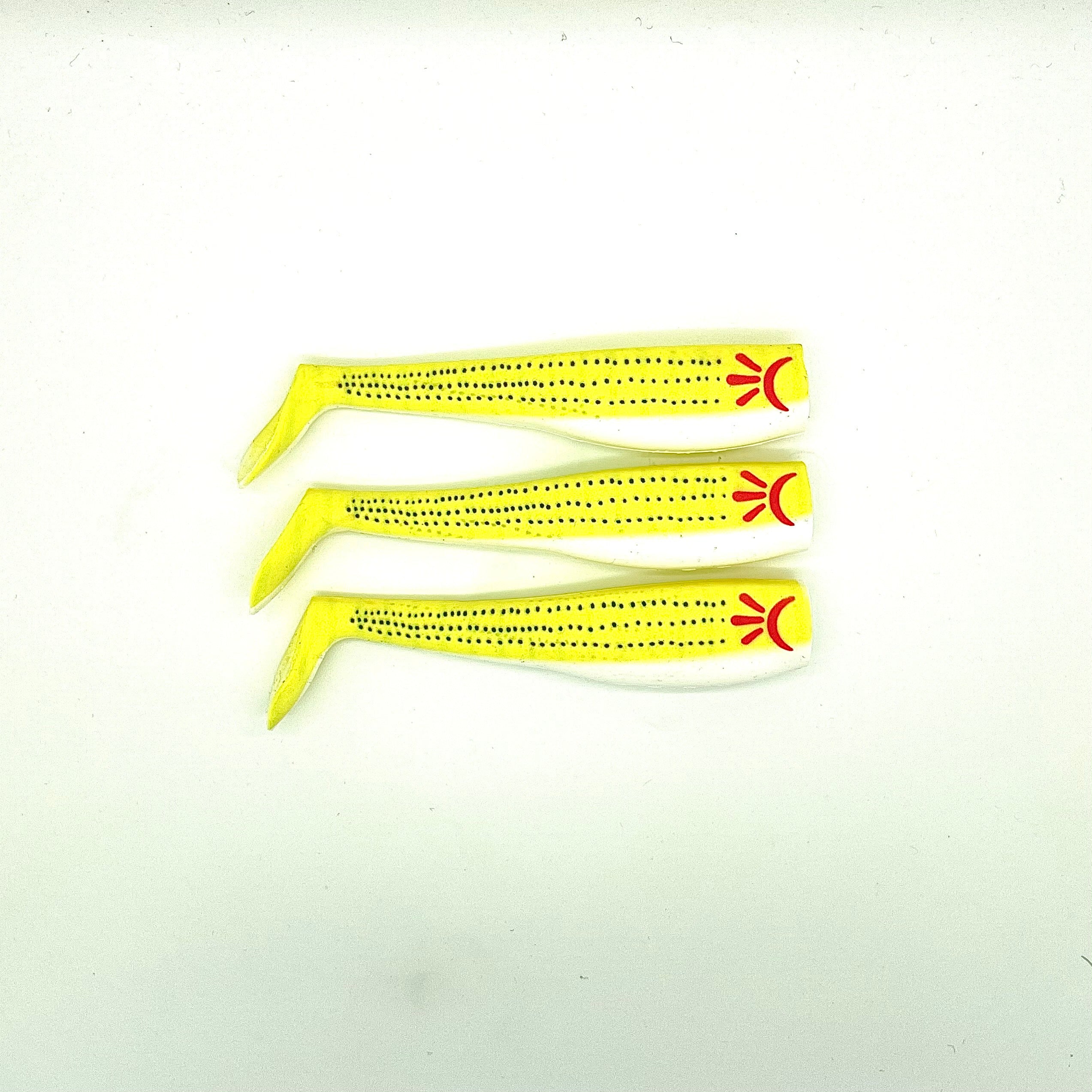Al Gag's Lures Whip-It Fish, Replacement Tails (4"-6", Assorted Colors)