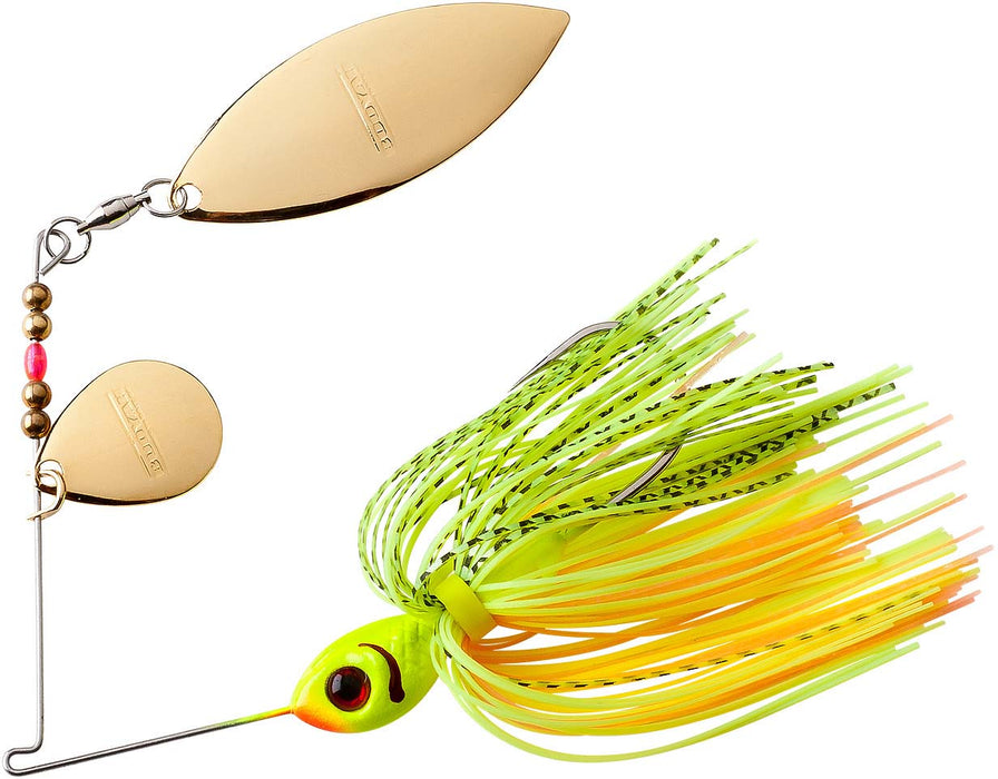 Booyah BYBT14639 Tandem Blade Spinnerbait, 1/4 oz, Chartreuse