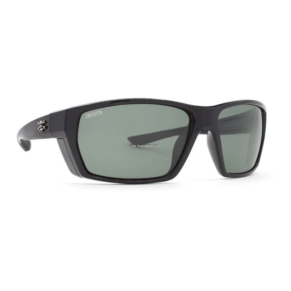 Calcutta Calico Sunglasses Shiny Black Frame/Gray Lens