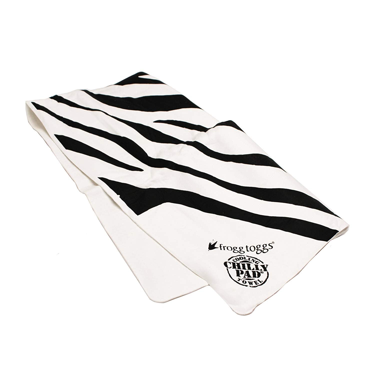 Frogg Toggs Frogg-Edelic Chilly Pad Towel Zebra Black and White 32.5" x 12.5"
