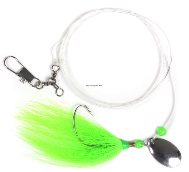 Sea Striker Captain's Flounder/Fluke Rig, Chart Tail Silver Blade, 32" 40 Lb