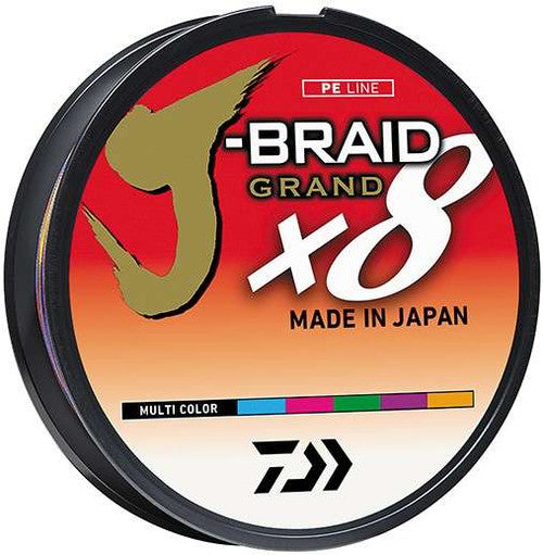 Daiwa J-Braid x8 Grand 8 Strand Line 15lb 550yd Multicolor