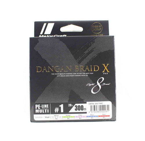 Major Craft Dangan Braid X Line X8 328yd Multi