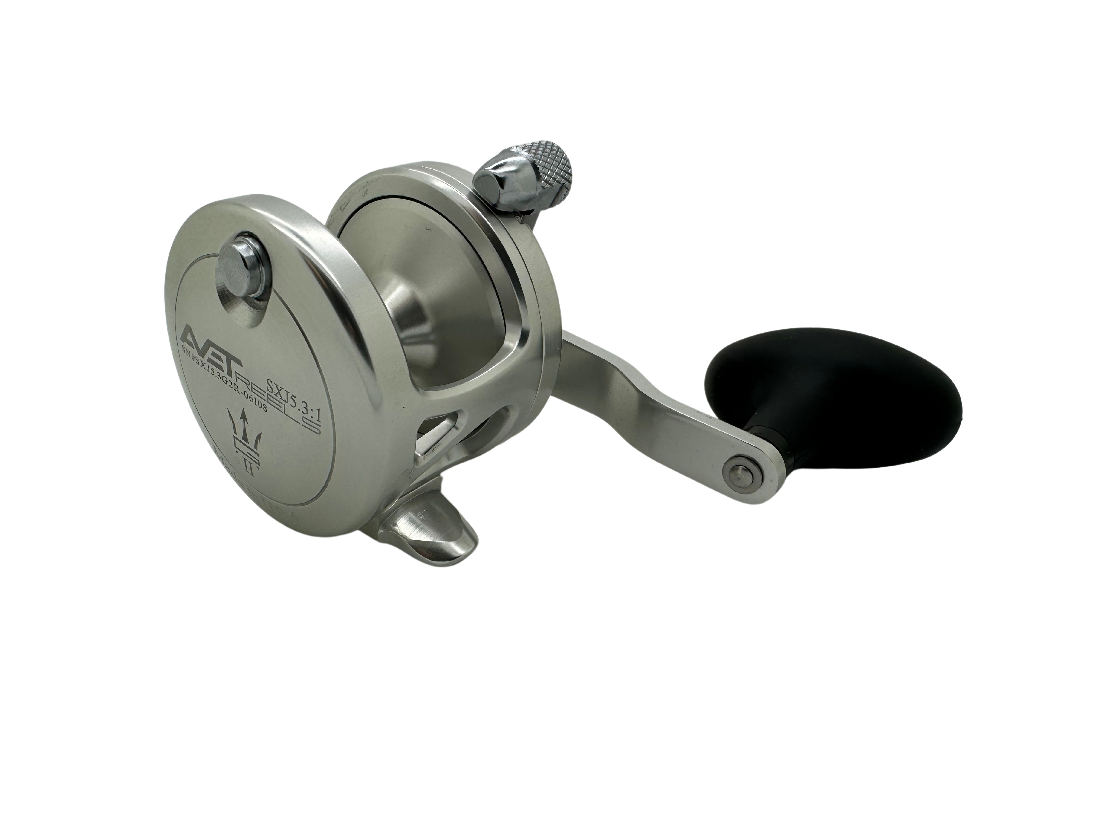 Avet SXJ 5.3 NGP Single Speed Reel Silver RH (No Glide Plate)