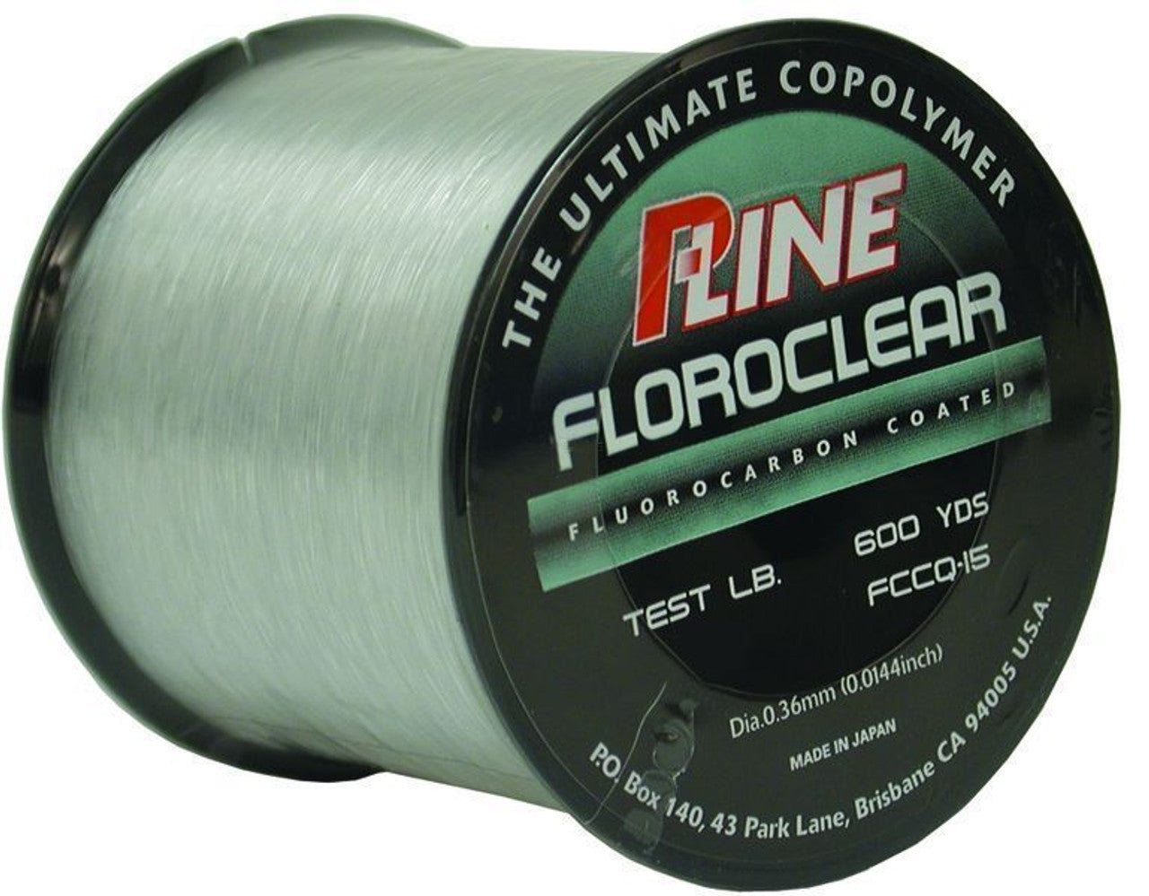 P-Line Floroclear Fluorocarbon Coated Mono Line 6lb 600yds