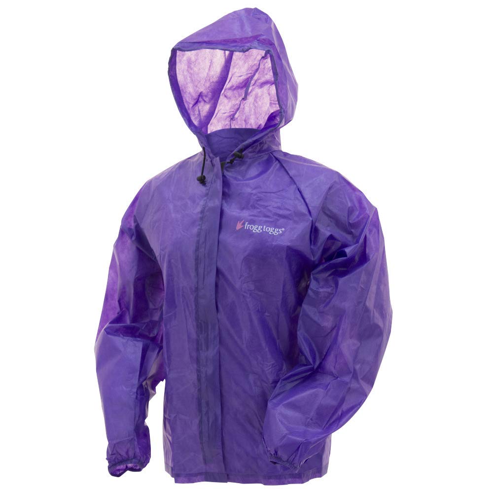 Frogg Toggs Emergency Rain Jacket, Women's, Size Small/Medium, Purple