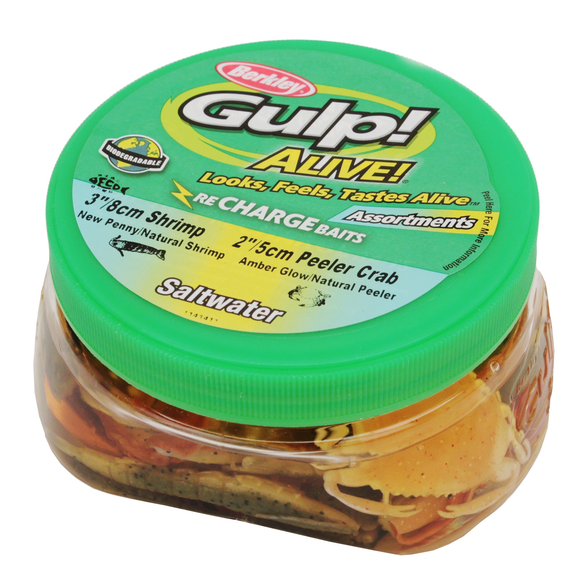 Berkley Gulp! Alive!® SW Shrimp/Peeler Crab Asst Assorted Varied