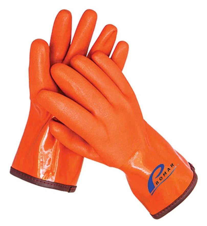 Promar Insulated ProGrip Gloves, Orange, Large