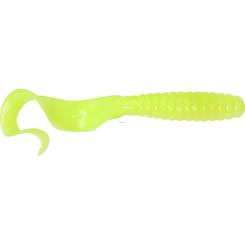 GOT-CHA Curltail Grub Fishing Lure, 6", 20pk (Assorted Colors)