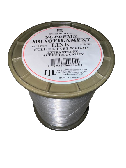 F.J Neil Monofilament Line 2lb Spool, Clear