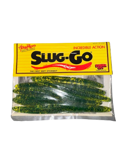 Lunker City SLUG-GO 4 1/2" 10pk #37 Chartreuse Pepper