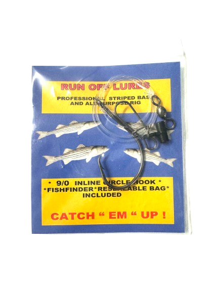 Run Off Lures Striped Bass 9/0 Fish Finder Rig