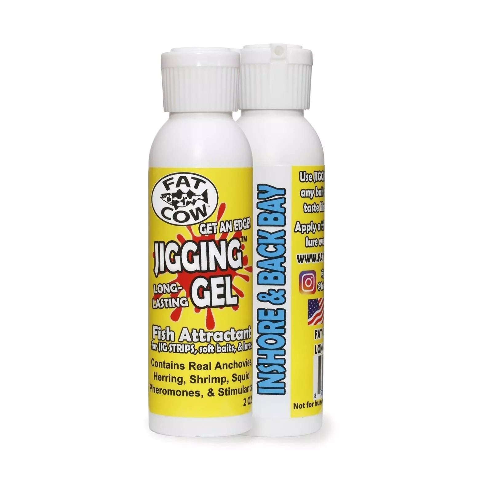 Fat Cow Jigging Gel Fish Attractant 2 oz Inshore & Backbay