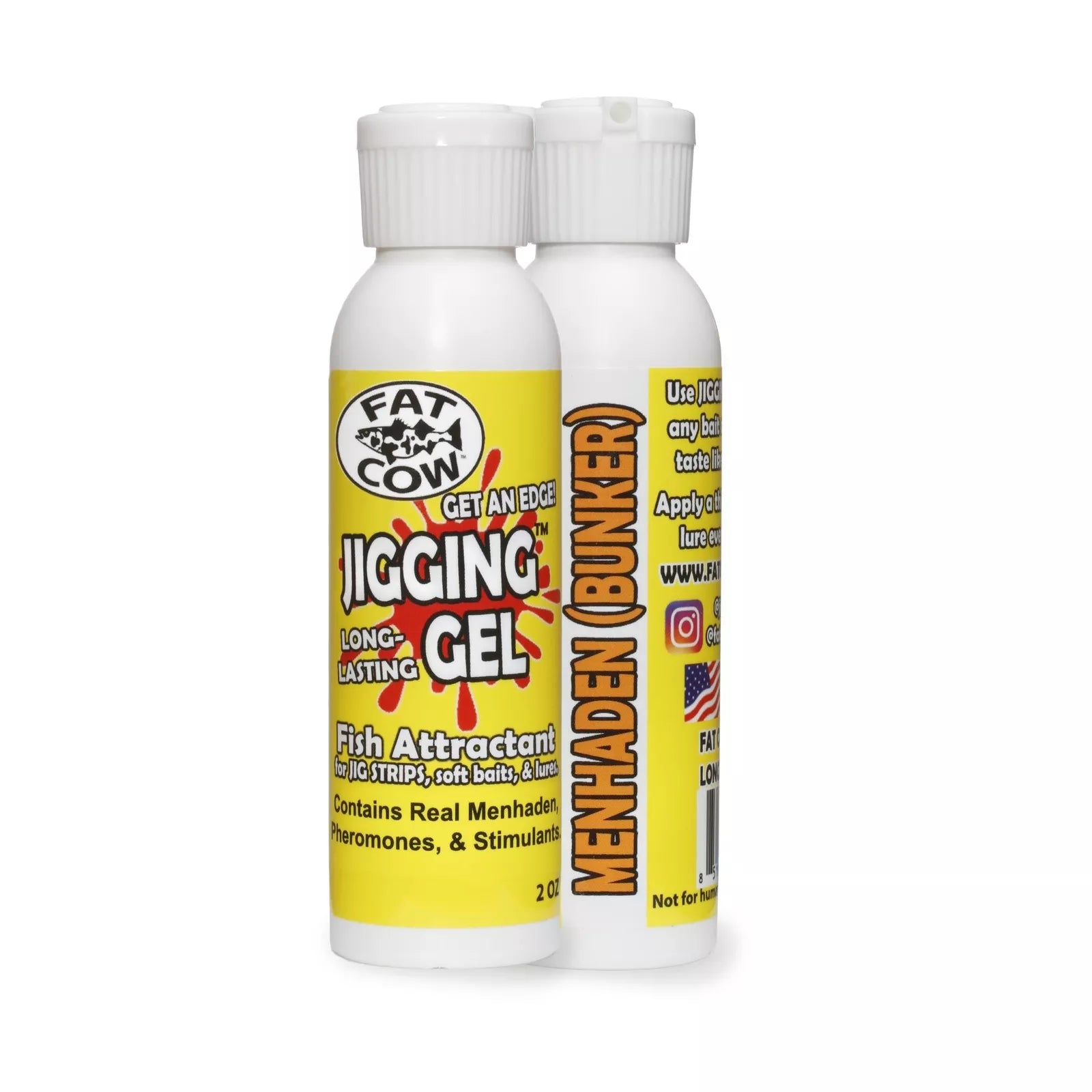 Fat Cow Jigging Gel 2 oz Menhaden