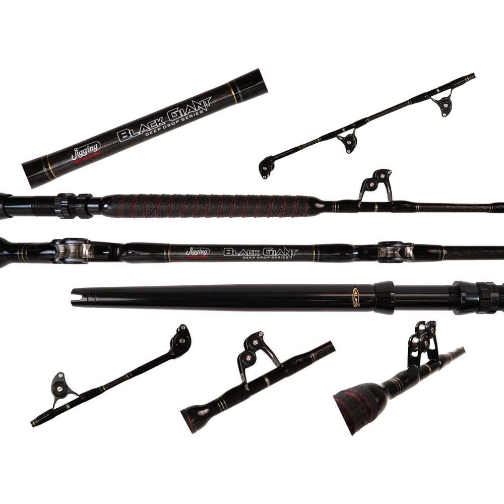 Jigging World JW-BGDD-66S BLACK GIANT DEEP DROP TROLLING 6'9" 100-200LB STRAIGHT ALPS #4