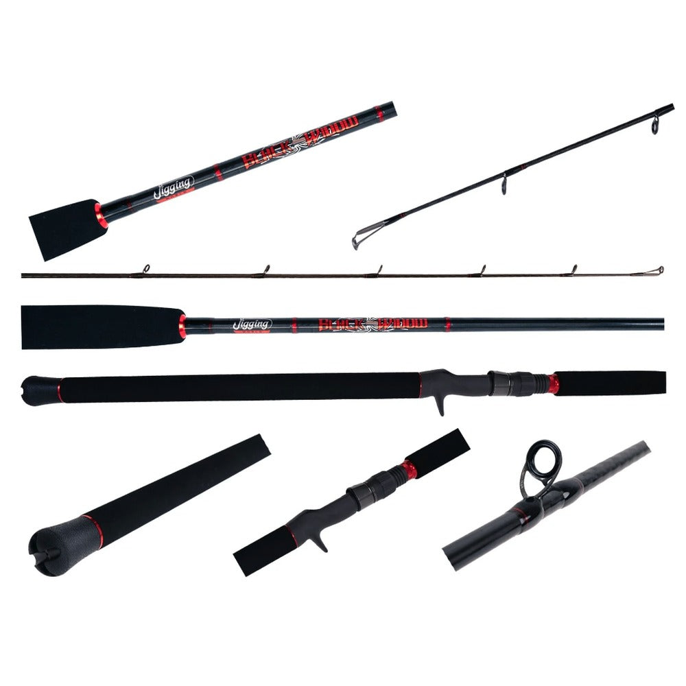 Jigging World JW-BW-150FGC [Full Butt Grip] Black Widow Casting Rod 7'