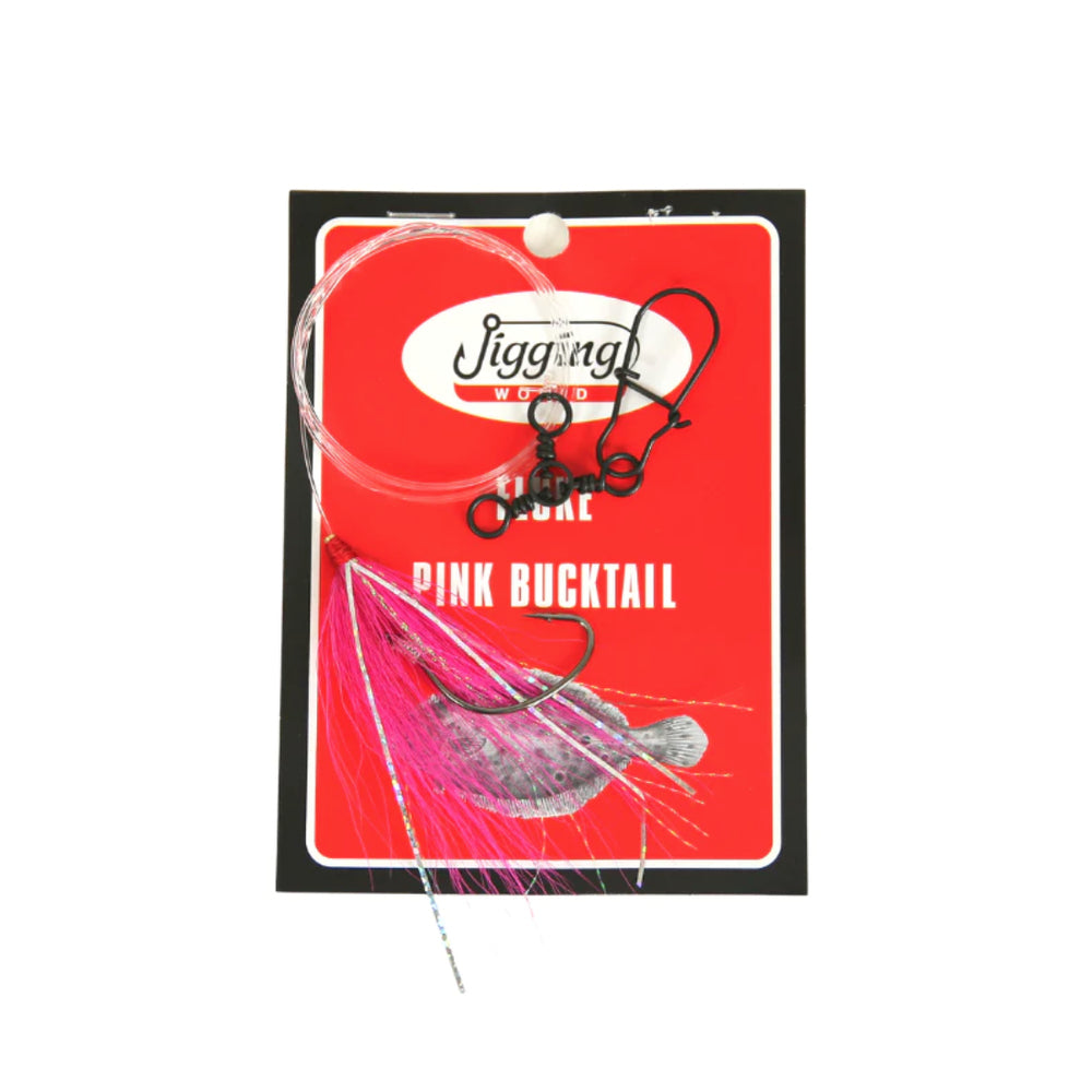 Jigging World Fluke Rig with Bucktail