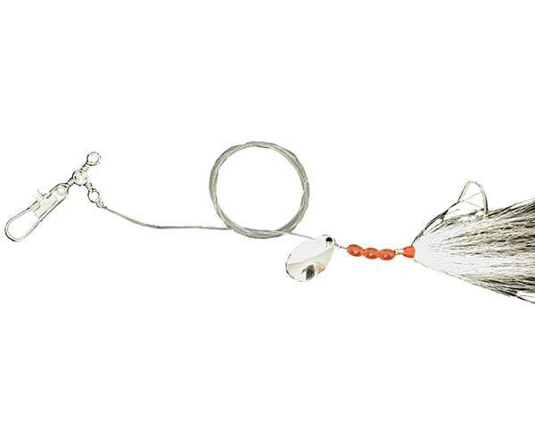 Eagle Claw Sw Fluke Rig, Spinner White Bcktl