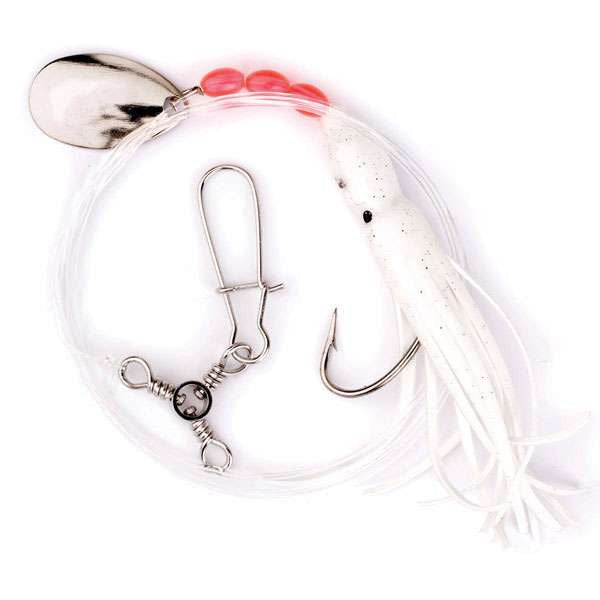 Eagle Claw Sw Fluke Rig, White/Glitter