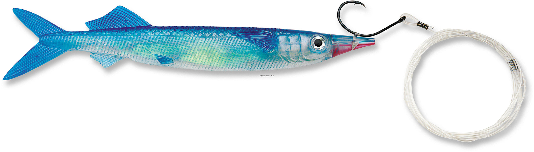 Live Ballyhoo Pro-Rigged Fishing Lure, 9 1/2