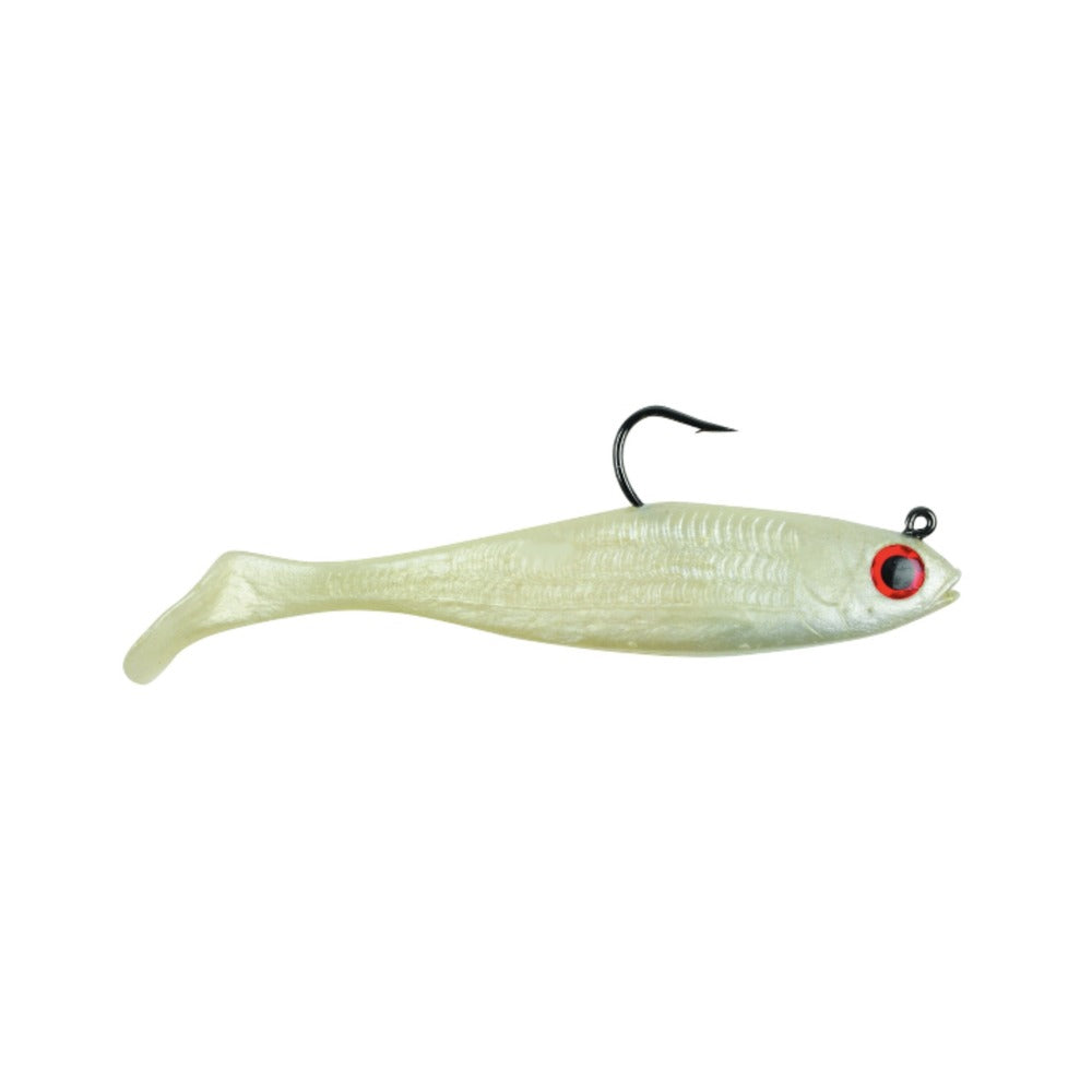 berkley berkley powerbait original swim shad fishing soft bait product Berkley Powerbait Pre-Rigged Swim Shad with 3D Eyes, 6", 3pk