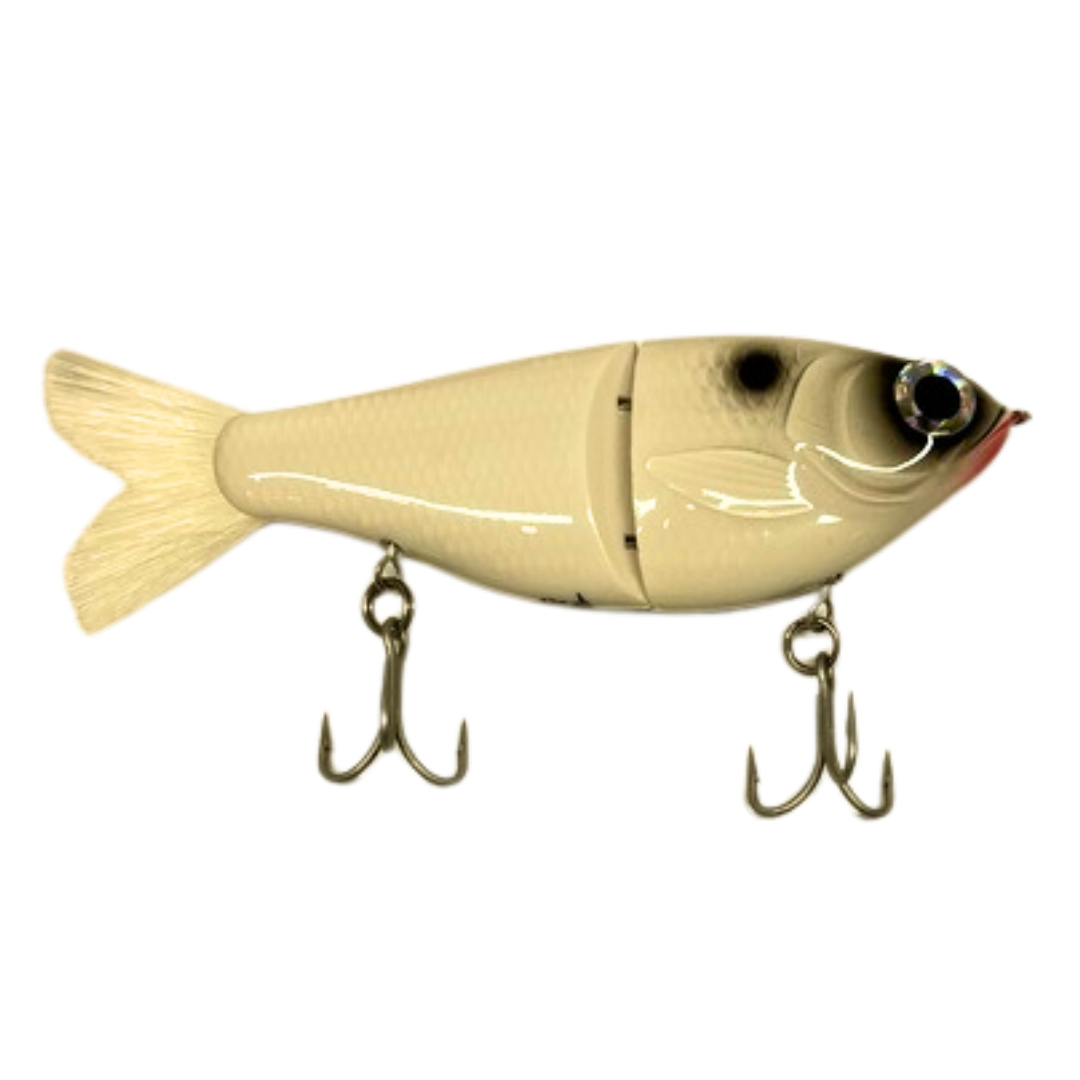 Alan's Custom Lures Fatso Glide Bait, White