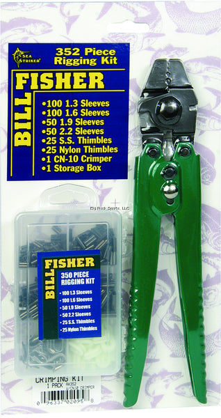 Billfisher Rigging Kit 351 Piece Kit with CN-10 Crimper, Sleeves, and Thimbles