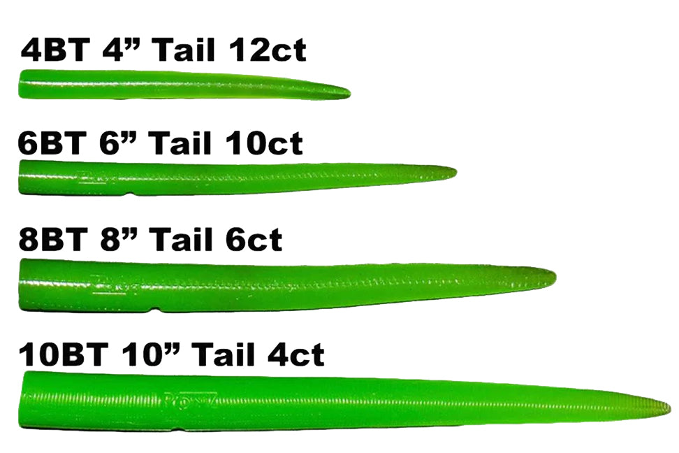 RonZ 4" Replacement Tails (12 Pack)