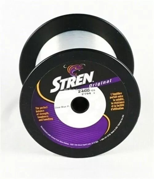 Stren Original Mono Bulk Fishing Line - 14 Lb Test, 2400 Yards, Clear/Blue