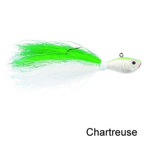 Spro Prime Bucktail Jig Chartreuse Green Fluke 1/2oz Lure SBTJC-1/2