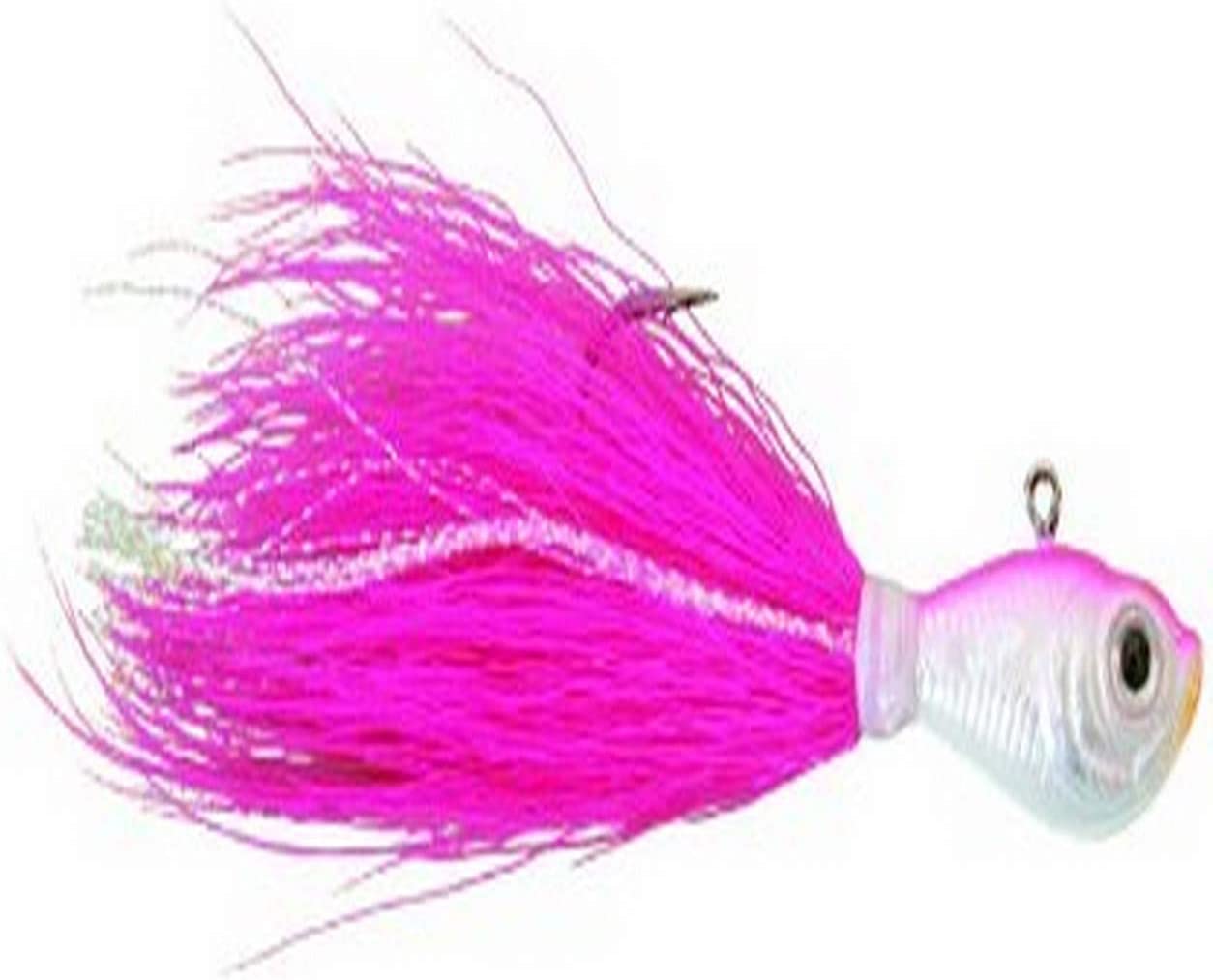 Spro Prime Bucktail Jigs Fluke (1/4oz - 8oz, Chart/Pink/Green/White)