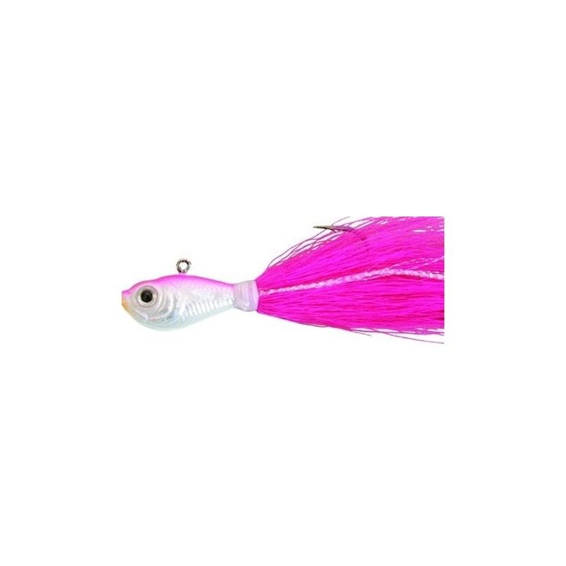 Spro Prime Bucktail Jigs Fluke (1/4oz - 8oz, Chart/Pink/Green/White)