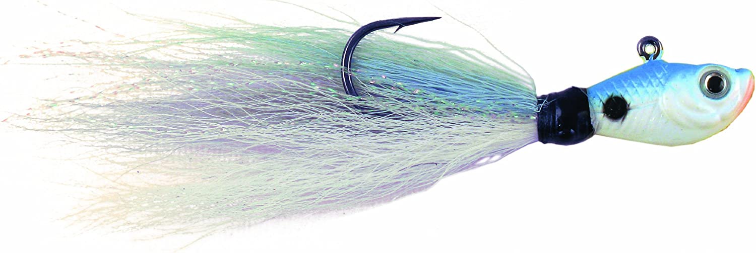 Spro Prime Bucktail Jigs Fluke (1/4oz - 8oz, Chart/Pink/Green/White)