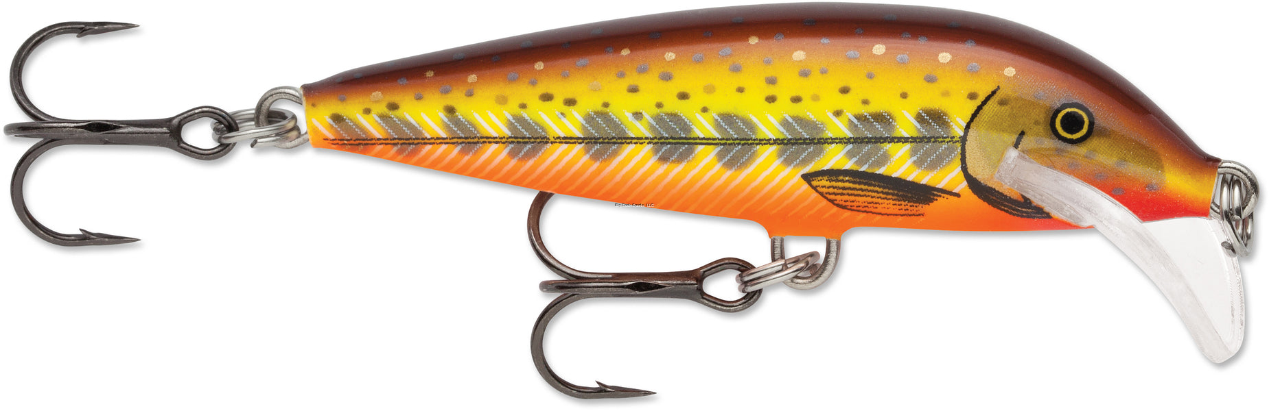 Rapala Scatter Rap CountDown Lure, 2 3/4", 1/4oz, Hot Mustard Muddler