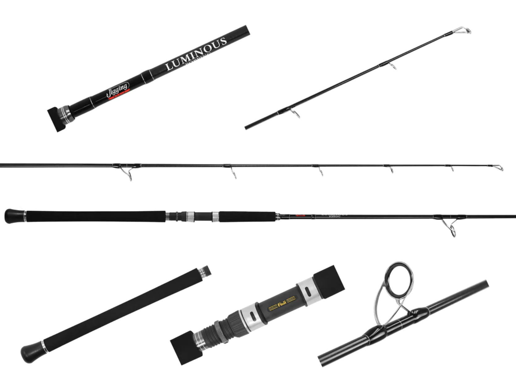 Jigging World JW-LUP782S-H Luminous Popping Spinning Rods