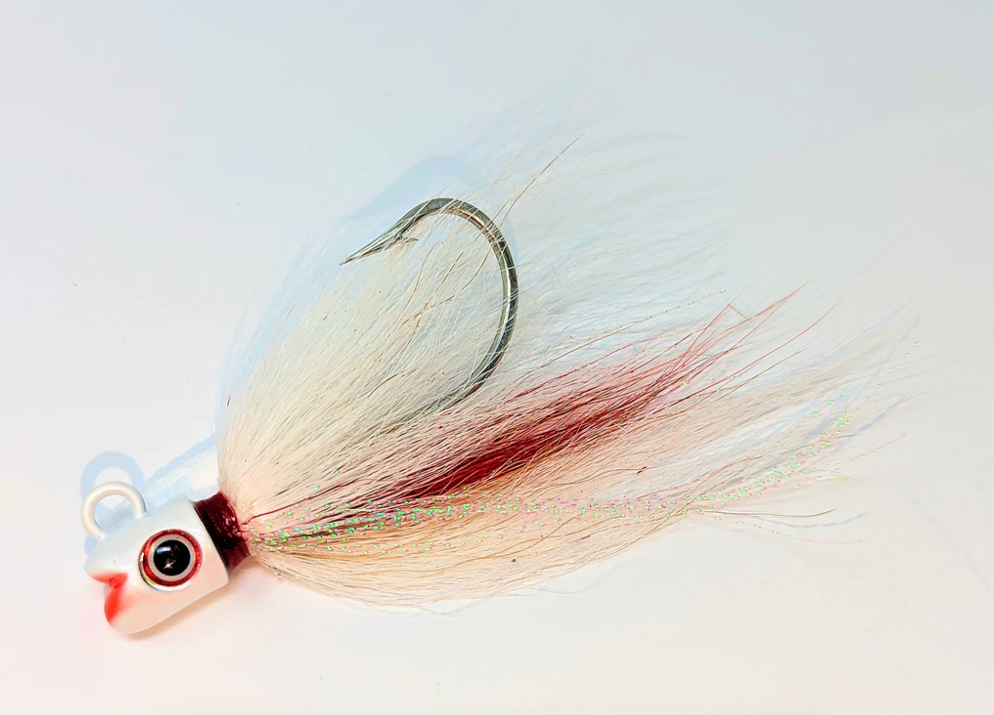 Kmucutie 5pcs Bucktail Jig Fishing Lure Set - Glow In Dark, 0.25 Oz To 2 Oz