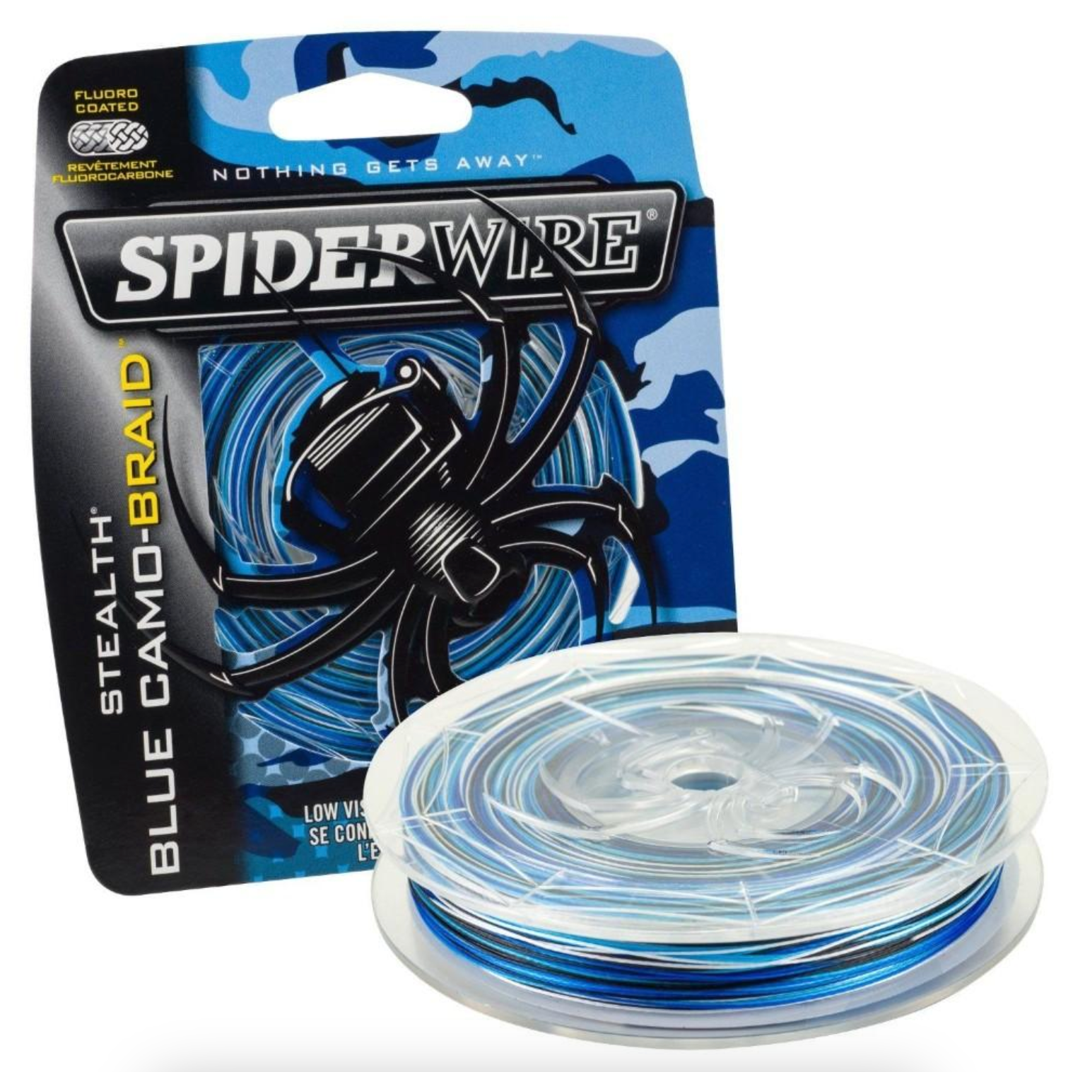 Spiderwire Stealth Blue Camo Braided Line 1500 Yards