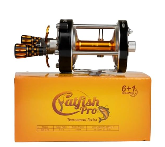 Catfish Pro 600CTSLFT Tournament Series Lefty Baitcasting Reel