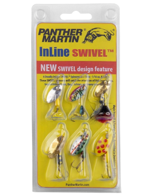 best swivals for trout fishing lures Panther Martin PMIS6 Inline Swivel Kit Pack of 6
