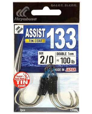 Hayabusa EX403 - 6/0 ASSIST 133 TIN Double Hook 6/0 - 2cm