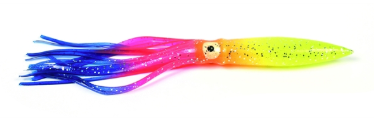 Sea Striker Bulbhead Squid Skirt, 9", Parrot, 10/Pack