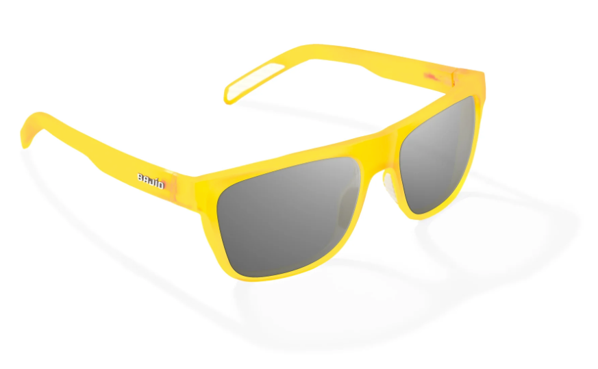 Bajio Hopedale Yellow Glass Matte Frame/Grey Mirror Glass Lens Sunglasses