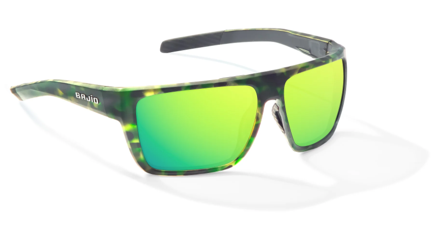 Bajio Zapata Green Water Matte Frame/Green Mirror Glass Lens Sunglasses