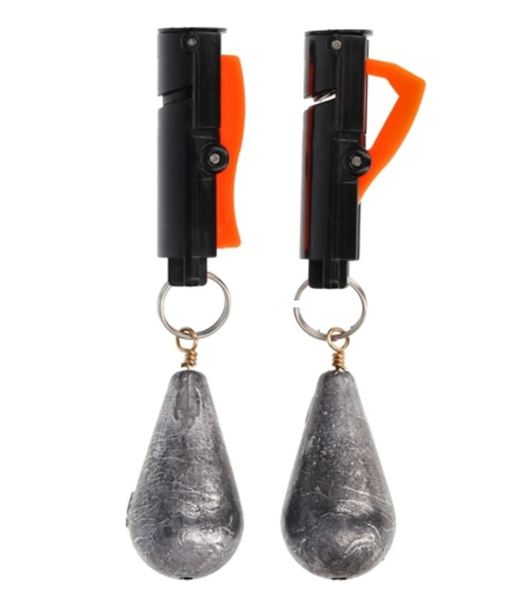 Eagle Claw Snap Weight Quick Release Line Clip 2pk No Weight