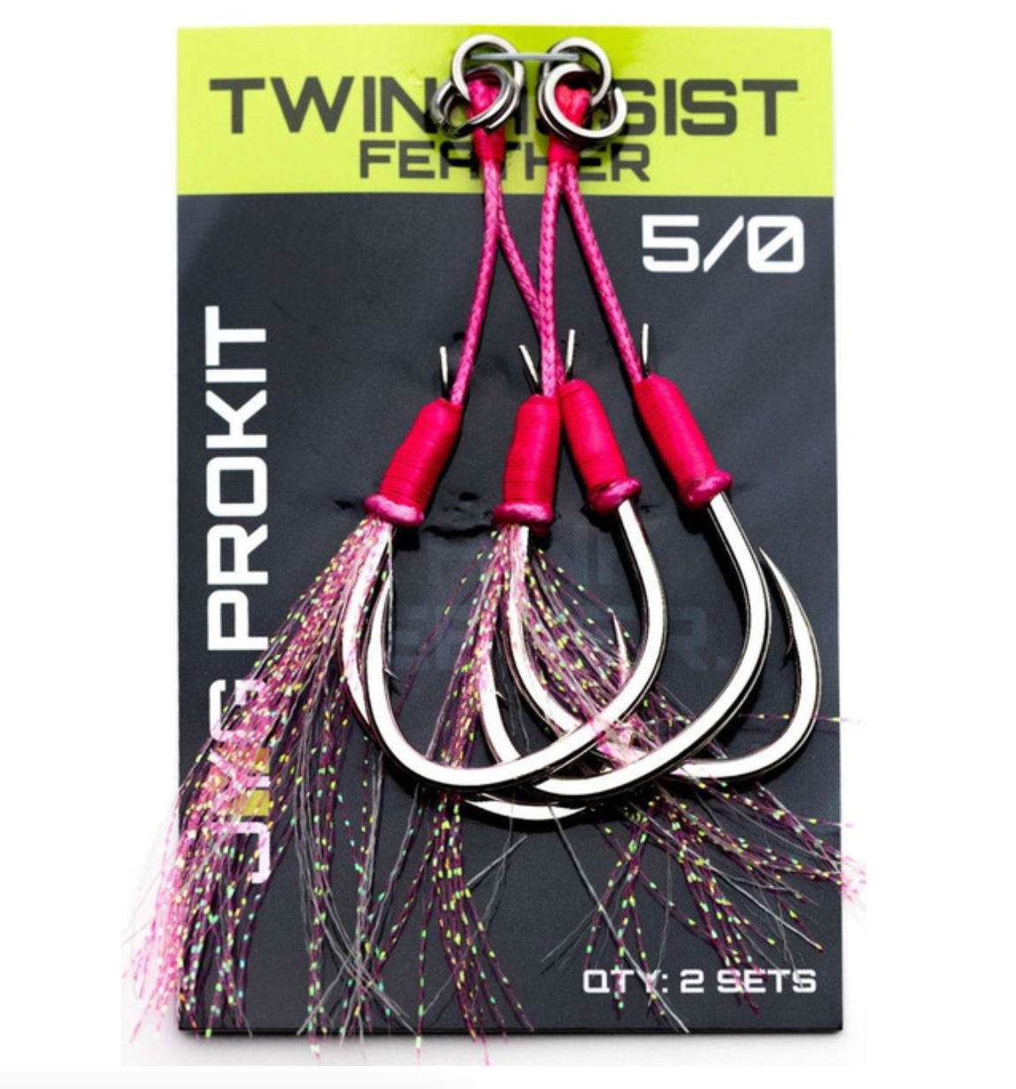 Jyg Pro Twin Assist Feather 5/0 Pink