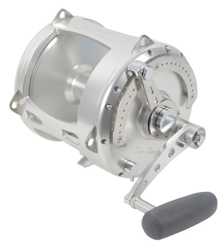 Avet T-RX 130 2-Speed Lever Drag Big Game Reel, Silver