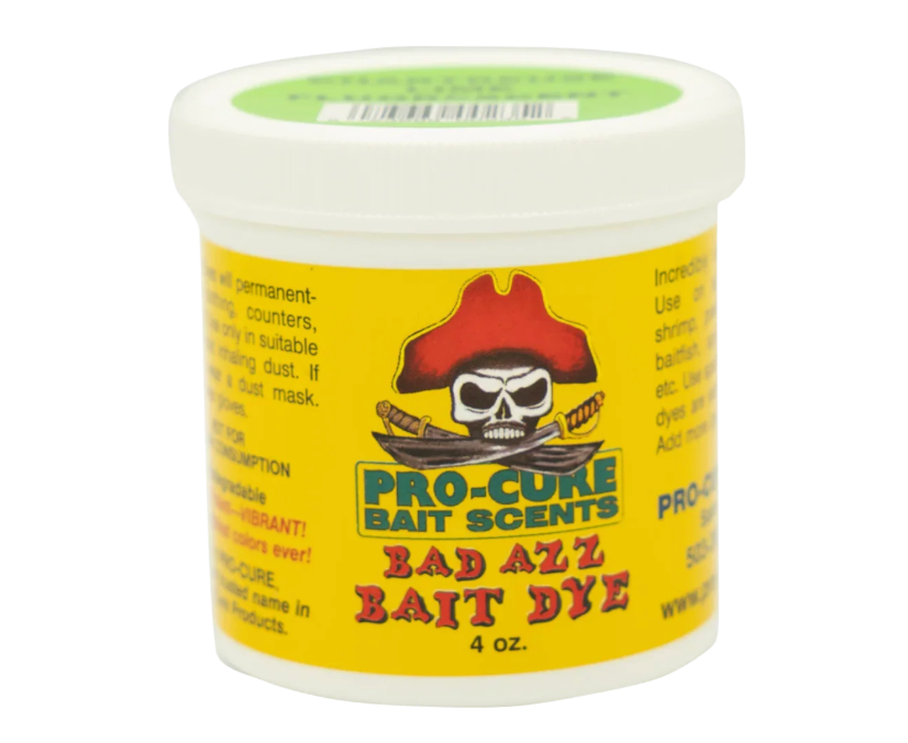 Pro-Cure DB-CHR Bad Azz Bait Dye 4oz Chartreuse Lime Fluorescent