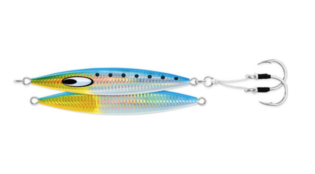 Daiwa SA-SK200G04 Saltiga SLK Metak Jig, 7oz, 9/0 Assist Hooks, Sardine