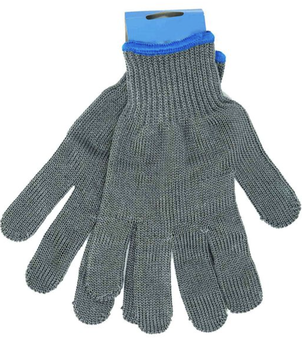 Danco Stainless Steel Mesh Fillet Gloves, Large, Grey